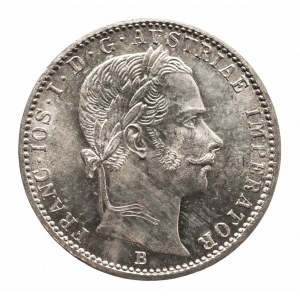 Austria, Franciszek Józef I 1848 - 1916, 1/4 florena 1859 B, Kremnica