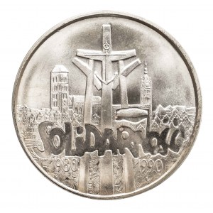 Polska, Rzeczpospolita Polska od 1989 roku, 100000 złotych 1990, Solidarność typ C.