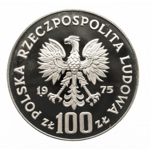 Polska, PRL 1944-1989, 100 złotych 1975, Zamek Królewski w Warszawie, srebro