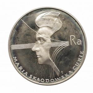 Polska, PRL 1944-1989, 100 złotych 1974, Maria Skłodowska-Curie, srebro