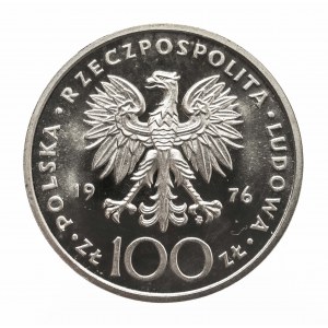 Polska, PRL 1944-1989, 100 złotych 1976, Kazimierz Pułaski, srebro
