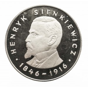 Polska, PRL 1944-1989, 100 złotych 1977, Henryk Sienkiewicz, srebro