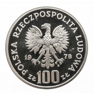 Polska, PRL 1944-1989, 100 złotych 1978, Ochrona Środowiska - Bóbr, srebro