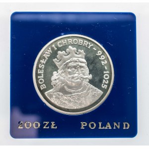 Polska, PRL 1944-1989, 200 złotych 1980, Bolesław I Chrobry, srebro