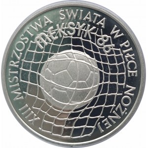 Polska, PRL 1944-1989, 500 złotych 1986, XIII Mistrzostwa Świata w Piłce Nożnej - Meksyk 1986, srebro