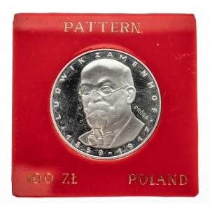 Polska, PRL 1944-1989, 100 złotych 1979, Ludwik Zamenhof, próba, srebro