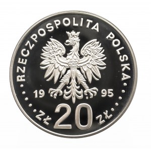 Polska, Rzeczpospolita od 1989 roku, 20 złotych 1995, ECU Mikołaj Kopernik, srebro