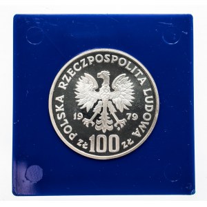 Polska, PRL 1944-1989, 100 złotych 1979, Ochrona Środowiska - Ryś, srebro