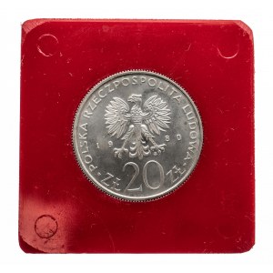 Polska, PRL 1944-1989, 20 złotych 1980, 1905 - Łódź, próba, miedzionikiel