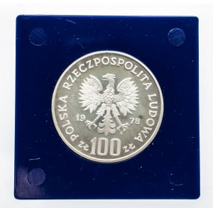 Polska, PRL 1944-1989, 100 złotych 1978, Łoś, srebro