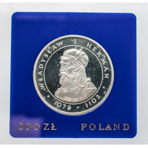 Polska, PRL 1944-1989, 200 złotych 1981 Władysław II Herman, srebro