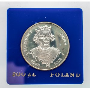 Polska, PRL 1944-1989, 200 złotych 1981 Bolesław II Śmiały, srebro