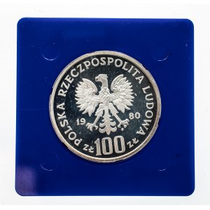 Polska, PRL 1944-1989, 100 złotych 1980, Ochrona Środowiska - Głuszec, srebro