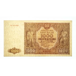 Polska, PRL 1944 - 1989, 1000 ZŁOTYCH 15.01.1946, seria N.