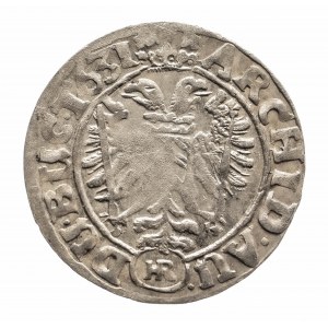 Śląsk, Śląsk pod panowaniem habsburskim - Ferdynand II (1619-1637), 3 krajcary 1631 HR, Wrocław