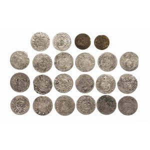 Szwecja, Gustaw Adolf 1611-1632, zestaw 22 monet, Ryga, Elbląg.