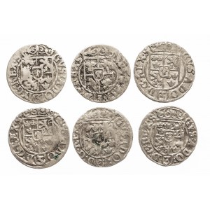 Szwecja, Gustaw Adolf 1611-1632, zestaw 6 monet, Elbląg.