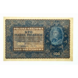 Polska, II Rzeczpospolita 1919 - 1939, 100 MAREK POLSKICH, 23.08.1919, IF Serja X.