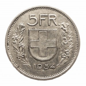 Szwajcaria, 5 franków 1954, Berno