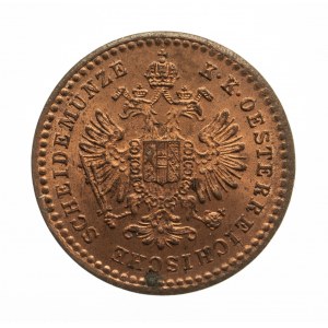 Austria, Franciszek Józef I 1848 - 1916, 5/10 krajcara 1858 A, Wiedeń