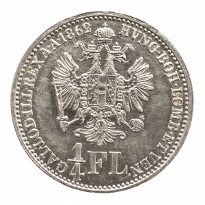 Austria, Franciszek Józef I 1848 - 1916, 1/4 florena 1862 A, Wiedeń