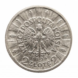 Polska, II Rzeczpospolita 1918-1939, 2 złote Piłsudski 1934, Warszawa.