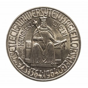 Polska, PRL 1944-1989, 10 złotych 1964, Warszawa, Kazimierz Wielki, PRÓBA, miedzionikiel