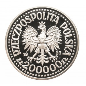 Polska, Rzeczpospolita od 1989 roku, 200000 złotych 1993, Kazimierz IV Jagielończyk - popiersie.
