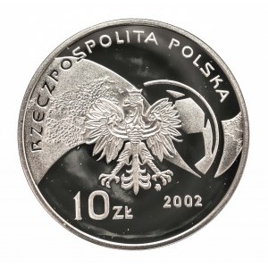 Polska, Rzeczpospolita od 1989 roku, 10 złotych 2002, Mistrzostwa Świata w Piłce Nożnej 2002 Korea/Japonia