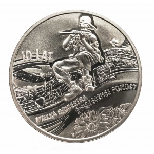 Polska, Rzeczpospolita od 1989 roku, 10 złotych 2003, Warszawa, Wielka Orkiestra Świątecznej Pomocy - 10 lat