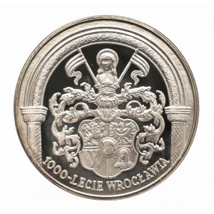 Polska, Rzeczpospolita od 1989 roku, 10 złotych 2000, Warszawa, 1000 - lecie Wrocławia