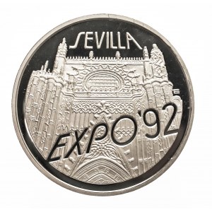 Polska, Rzeczpospolita od 1989 roku, 200000 złotych 1992, EXPO'92, srebro, Warszawa