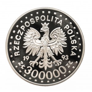 Polska, Rzeczpospolita od 1989 roku, 300000 złotych 1993, 50 Rocznica Powstania w Gettcie Warszawskim