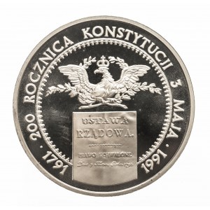 Polska, Rzeczpospolita od 1989 roku, 200000 złotych 1991, Warszawa, 200. rocznica Konstytucji 3. Maja 1791-1991