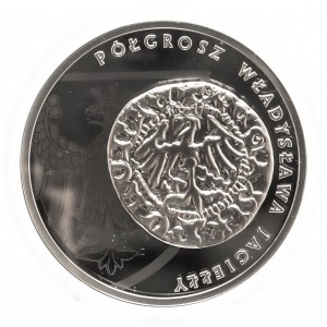 Polska, Rzeczpospolita od 1989 roku, 20 złotych 2015, Historia Monety Polskiej - Półgrosz Władysława Jagiełły