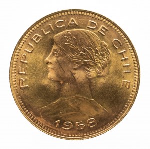 Chile, 100 pesos 1958 rok.