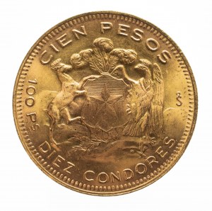 Chile, 100 pesos 1958 rok.