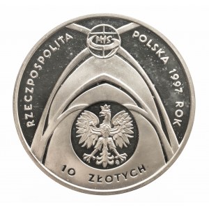Polska, Rzeczpospolita od 1989 roku, 10 złotych 1997, Jan Paweł II - Eucharystia i Wolność