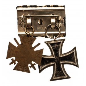 Niemcy, Republika Weimarska 1918-1933, zestaw 2 odznaczeń, Krzyż Żelazny II Klasy, Krzyż Honorowy