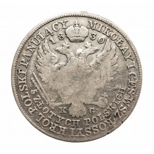 Królestwo Polskie, Mikołaj I 1825-1855, 5 złotych 1830 K.G., Warszawa