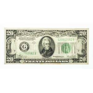 Stany Zjednoczone Ameryki (USA), Federal Reserve Note - Chicago, 20 dolarów 1934 C