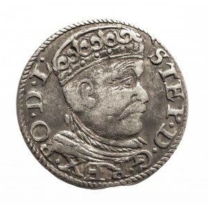 Polska, Stefan Batory 1576 - 1586, trojak 1585, Ryga.