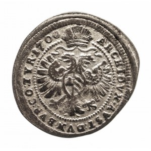 Austria, Leopold I 1657-1705, 1 krajcar 1700, Wiedeń.