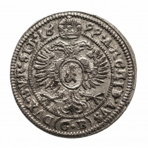 Śląsk, Śląsk pod panowaniem habsburskim, Leopold I 1658-1705, 1 krajcar 1699 CB, Brzeg