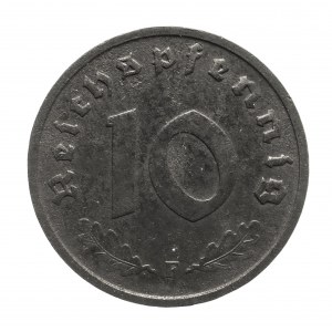 Niemcy, Aliancka okupacja Niemiec 1945-1948, 10 fenigów 1947/F, Stuttgart