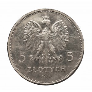 Polska, II Rzeczpospolita 1918-1939, 5 złotych 1930, Sztandar, Warszawa