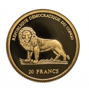 KONGO, 20 franków 2003 rok , Jan Paweł II