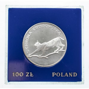 Polska, PRL 1944-1989, 100 złotych 1979, Ochrona Środowiska - Ryś.