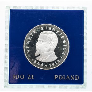 Polska, PRL 1944-1989, 100 złotych 1977, Henryk Sienkiewicz.