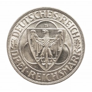 Niemcy, Republika Weimarska 1918-1933, 3 marki 1930, Orzeł, Monachium.